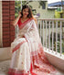 Vasthrlay Women's Kalamkari Wedding Swastik Saree With Blouse Piece