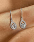 CLARA 925 Sterling Silver Drop Earrings Luna