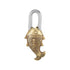 Brass Fish Lock – Handcrafted Padlock in Fish Shape