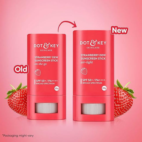 DOT & KEY Strawberry Dew Spf 50 Sunscreen Stick On|The|Go Spf 50 Pa+++