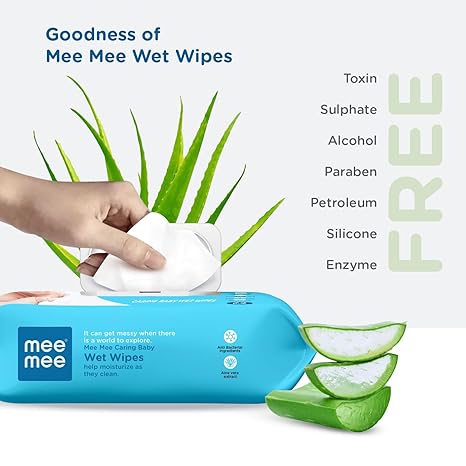Mee Mee Caring Baby Wet Wipes with lid