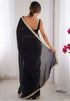 Vasthrlay Lavender Sequins Unstitched Saree