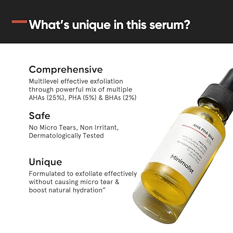 Minimalist 25% AHA + 2% BHA + 5% PHA Peeling Serum
