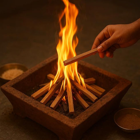 Peepal Havan Samidha Thick Sticks 450g