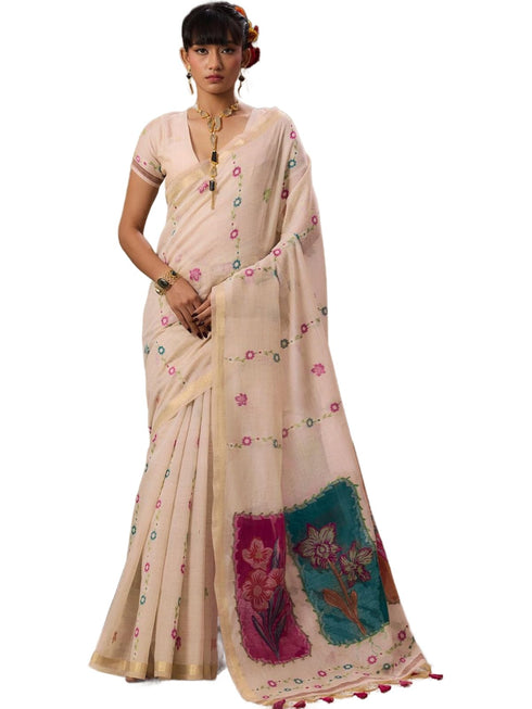 Vasthrlay Handloom Unstitched Saree