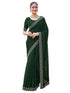 Vasthrlay Georgette Scalloped Yellow Saree