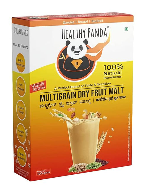 HEALTHY PANDA Organic Sprouted Multigrain Dry Fruit Malt