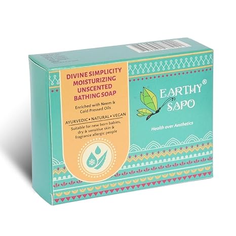 Earthy Sapo Handmade Divine Simplicity Unscented Moisturizing Bathing Soap