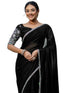 Vasthrlay Shimmer Scalloped Yellow Saree