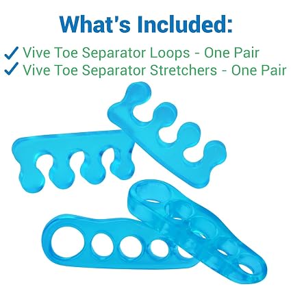 Vivesole Toe Separators By Envelop Toe Spacers Provide Bunion Relief & Improve Circulation