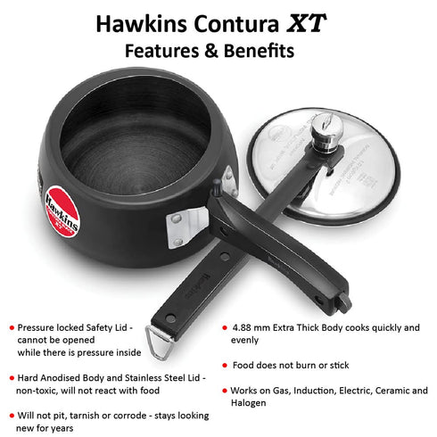 Hawkins Contura Black XT Pressure Cooker