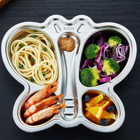 Stainless Steel Divided Meal Plate for Baby