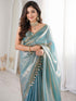 vasthrlayPleated Readymade Mirror Unstitched Ethnic Wear