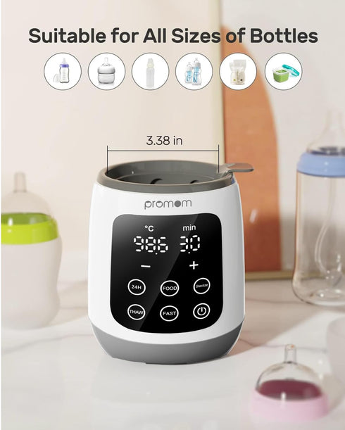 Promom Baby Bottle Warmer|10-In-1 Fast Baby Food HeaterAndThaw
