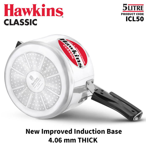 Hawkins Aluminium 5 Litre Classic Pressure Cooker