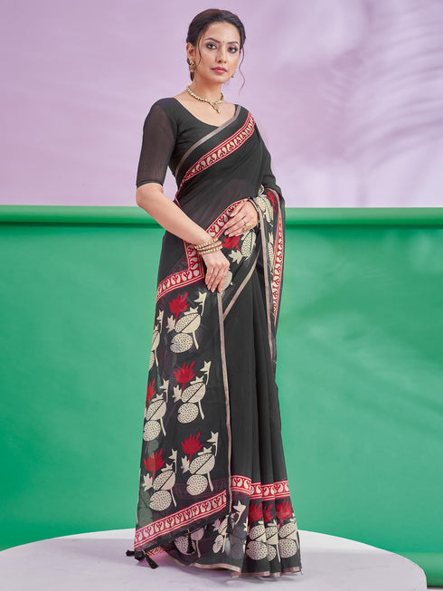 Vasthrlay Abstract Printed Unstitched Hs Ethnic Wear