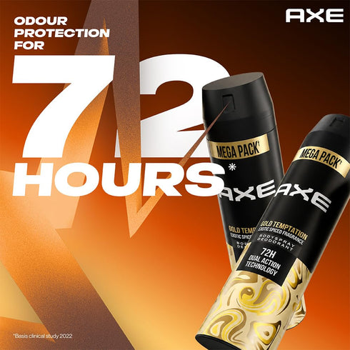 Axe Gold Temptation Long Lasting Deodorant Bodyspray For Men 215 Ml