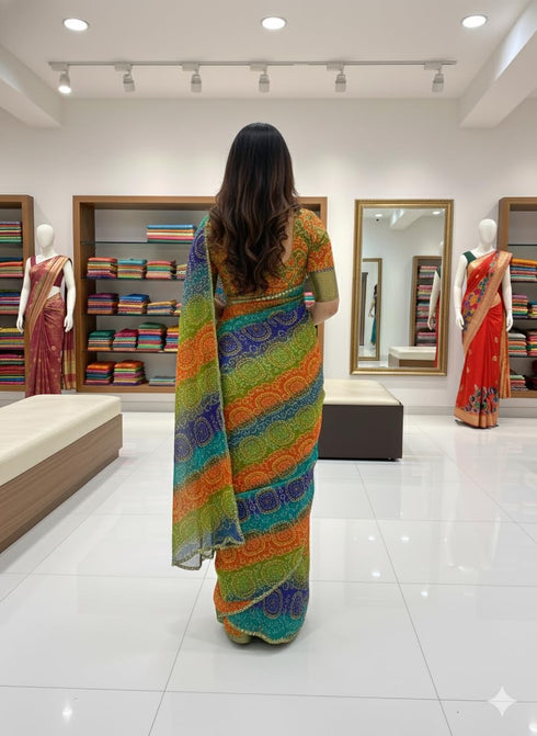Vasthrlay Multicolor Lightweight Rajasthani Traditional