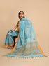 Vasthrlay Handloom Embroidered Apricot Saree