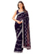 Vasthrlay Scalloped Embroidery Mustard Mustard Yellow Saree
