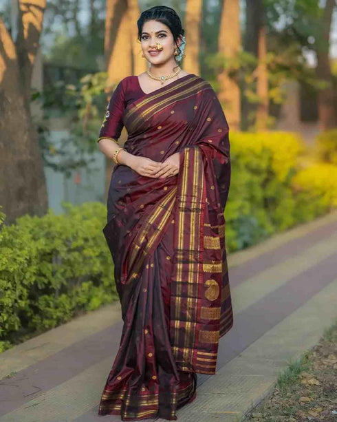 Vasthrlay Paithani Unstitched Elegant Traditional Saree