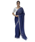 Vasthrlay Georgette Embellishments Scalloped Traditional