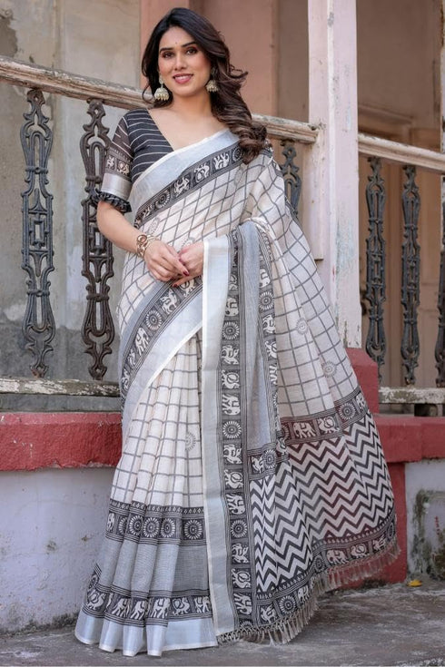 Vasthrlay Cotton Unstitched Blouse Ethnic Wear