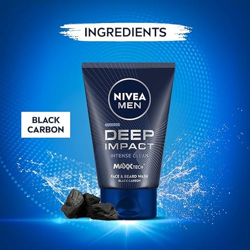 Nivea Men Deep Impact Beard & Face Wash