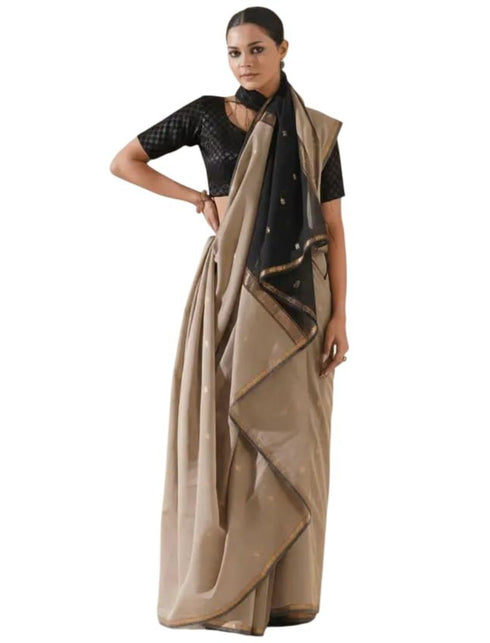 Vasthrlay Banarasi Unstitched Saree
