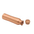 Copper Bottle with Curvy Design 1 Ltr
