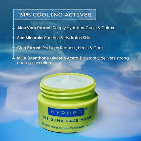 Hyphen Ice Dunk Instant Cooling Face Mask 50gm