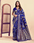 Vasthrlay Womens Jacquard Unstitched Wine Saree