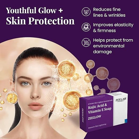 ZEELAB - Zeeglow Kojic Acid & Vitamin E Soap 75g