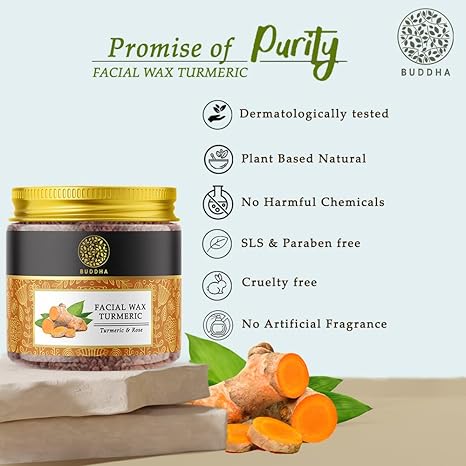 Buddha Natural Facial Wax Powder with Turmeric