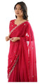 Vasthrlay Wine Georgette Saree