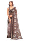 Vasthrlay Womens Printed Unstitched Sage Green Saree