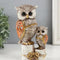 Owl Statue for Good Luck & Wisdom | Antique Multicolour Owl Showpiece for Home Decor & Office Desk
