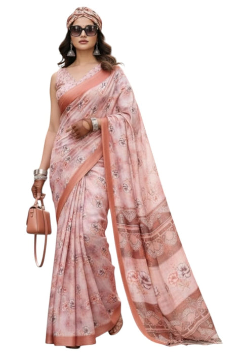 Vasthrlay Orange Traditional Az Ys Pushpa Ethnic Wear