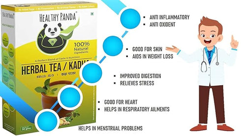 HEALTHY PANDA (50 g x 2) - 100% Natural Desi Kadha/Kashaya Powder