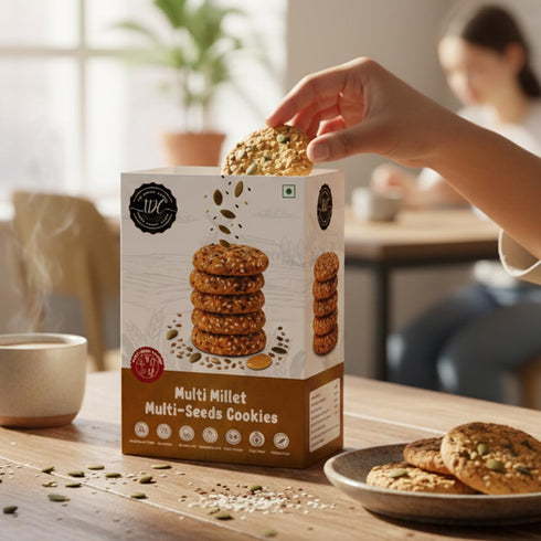 THE DOUGH CORNER Multi Millet Multi Seed Cookies