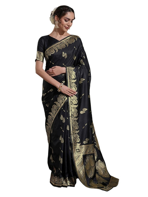Vasthrlay Womens Weaving Unstitched Maroon Saree