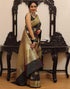 Vasthrlay Kanjivaram Banarasi Wedding Orange Saree