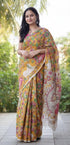 Vasthrlay Kalamkari Printed Cotton Linen Traditional