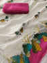 Vasthrlay Printed Multicolor Border Floral