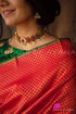 Vasthrlay Orange Kanjivaram Saree