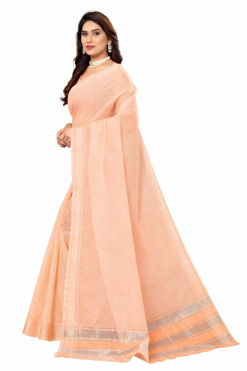 Vasthrlay Gold Unstitched Saree