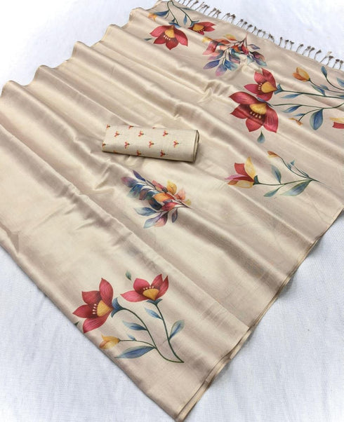 Vasthrlay Tussar Silk Saree