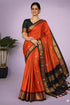 Vasthrlay Traditional Matching Unstitched Orangeblack