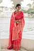 Vasthrlay Wine Jacquard Saree