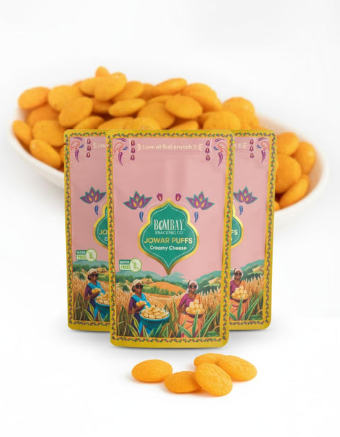 Bombay Snacking Company Jowar Puff Cheese Flavour